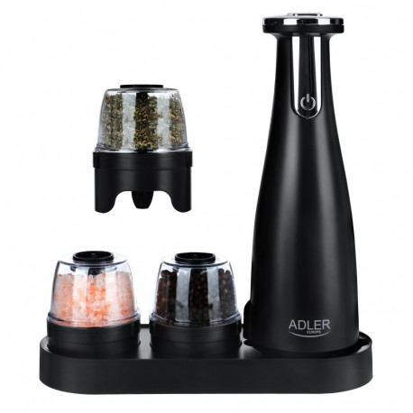 Adler | Electric Salt and pepper grinder | AD 4449b | Housing material ABS plastic | 7 W | Lithium |