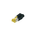 Digitus | A-MO6A 8/8 HRS | AT 6A modular RJ45 Plug, Hirose TM31 8P8C, shielded, for round cable, inc