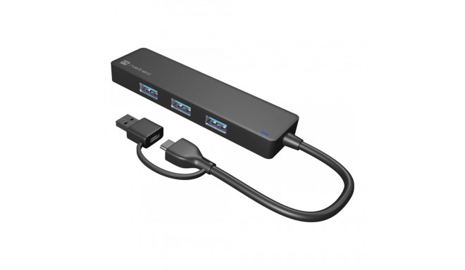 Natec USB 3.0 HUB, Mayfly, 4-Port, Black | Natec | USB 3.0 HUB, Mayfly, 4-Port | Moth NHU-1342 | Bla
