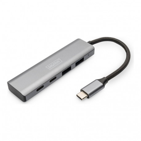 Digitus USB-C 4-portiline jaotur 2x USB-A + 2x USB-C Gen2 DA-70245 USB-C jaotur