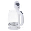 Mesko | Kettle | MS 1302w | Electric | 2200 W | 1.7 L | Glass | 360° rotational base | White
