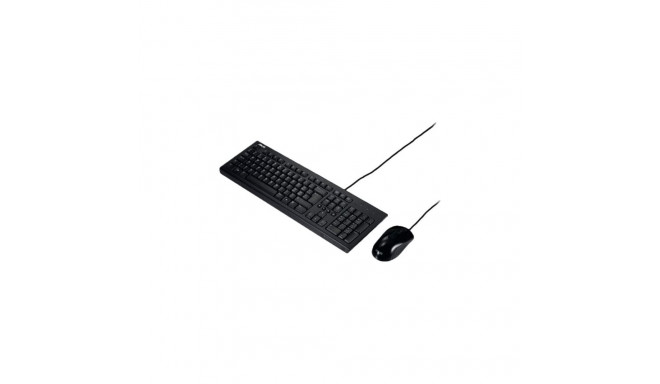 Asus | U2000 | Must | Klaviatuuri ja hiire komplekt | Juhtmega | Hiir kaasas | EN | Must | 585 g