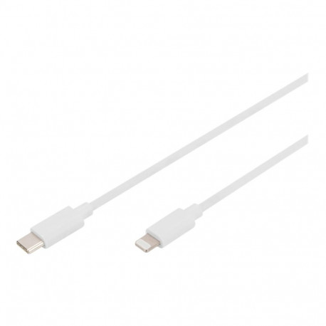 Digitus Lightning–USB-C andmeside/laadimiskaabel DB-600109-020-W USB-C–Lightning Apple Lightning 8-p