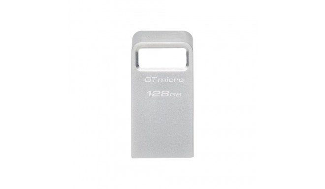 Kingston | USB 3.2 Flash Drive | DataTraveler micro | 128 GB | USB 3.2 | Silver