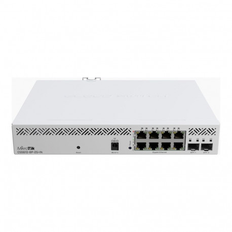 MikroTik pilveruuter-lüliti CSS610-8P-2S+IN ilma Wi-Fi-ta 10/100/1000Mbit/s Ethernet LAN (RJ-45) por