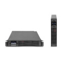 DIGITUS OnLine UPS, rack/tower, 1500VA, 1500W, LCD, 8 x C13, 1 x C19, RS-232, USB, RJ45, SNMP card (