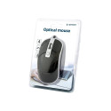 Gembird | Optical USB mouse | MUS-4B-06-BS | Optical mouse | Black/Silver