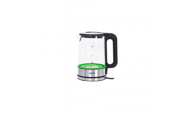 Mesko | Kettle | MS 1301b | Electric | 1850 W | 1.7 L | Glass/Stainless steel | 360° rotational base