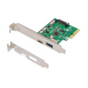 Digitus | PCIe card, USB-C 3.1 Gen 2, 10Gpbs, USB-A 3.1 | DS-30225