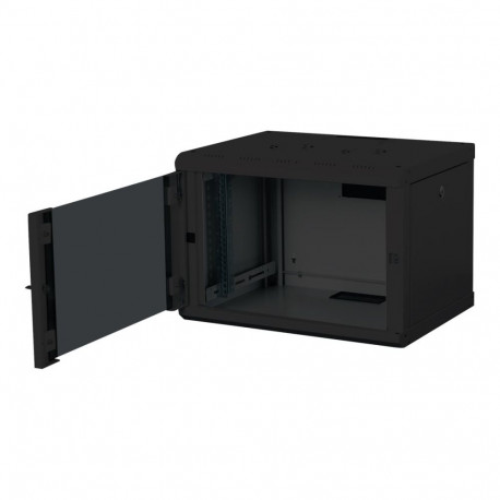 Digitus seinakapp DN-19 07-U-SW must IP20 klaasuks ühepoolne avamine seinakapp paigaldussügavus 305-