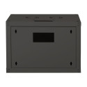 Digitus | Wall Mounting Cabinet | DN-19 07-U-SW | Black | IP protection class: IP20; Front door: Gla