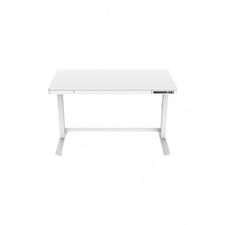 Elektriline kõrguse reguleeritav kirjutuslaud 72–121 cm maksimaalne kandevõime 50 kg metall valge