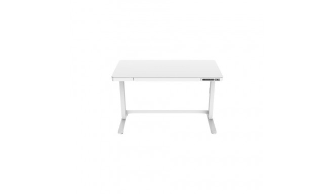 Electric Height Adjustable Desk | 72 - 121 cm | Maximum load weight 50 kg | Metal | White