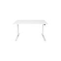 Electric Height Adjustable Desk | 73 - 123 cm | Maximum load weight 50 kg | Metal | White