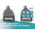 Digitus | Black | HDMI male (type A) | HDMI male (type A) | High Speed HDMI Cable with Ethernet | HD