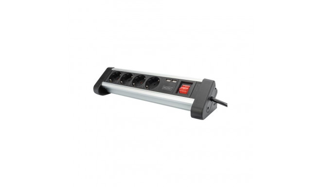 Digitus | Office Power Strip | DA-70614 | Silver/Black