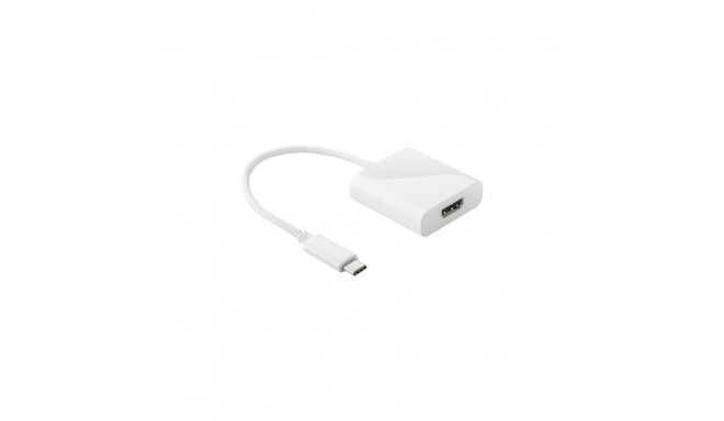 Goobay | USB-C HDMI adapter | 66259 | White | USB-C male | HDMI female (Type A) | 0.2 m