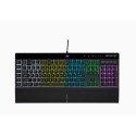 Corsair | Rubber Dome | K55 RGB PRO | Gaming keyboard | Gaming Keyboard | RGB LED light | US | Wired