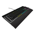 Corsair | Rubber Dome | K55 RGB PRO | Gaming keyboard | Gaming Keyboard | RGB LED light | US | Wired