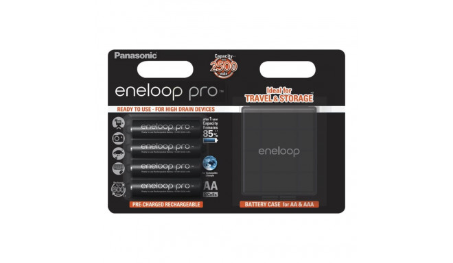 Panasonic | ENELOOP BK-3HCDEC4BE | AA | 2500 mAh | 4 tk