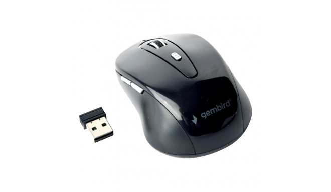 Gembird | 6-nupuline juhtmevaba optiline hiir | MUSW-6B-01 | Optiline hiir | USB | Must