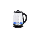 Camry | Kettle | CR 1290 | Standard | 2200 W | 2 L | Plastic/glass | 360° rotational base | Black/Tr