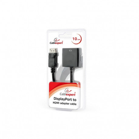 Cablexpert DisplayPort–HDMI adapterkaabel, must | Cablexpert