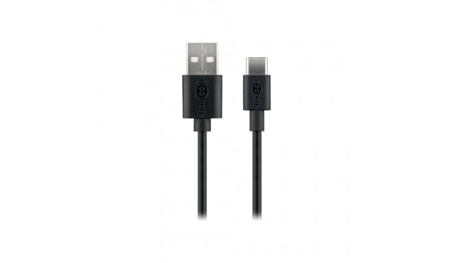 Goobay 59122 USB 2.0 kaabel (USB-C™ to USB A), must