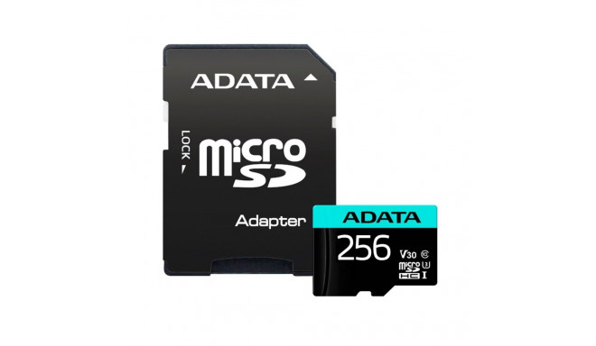 ADATA | Premier Pro | UHS-I U3 | 256 GB | micro SDXC | Flash memory class 10 | with Adapter