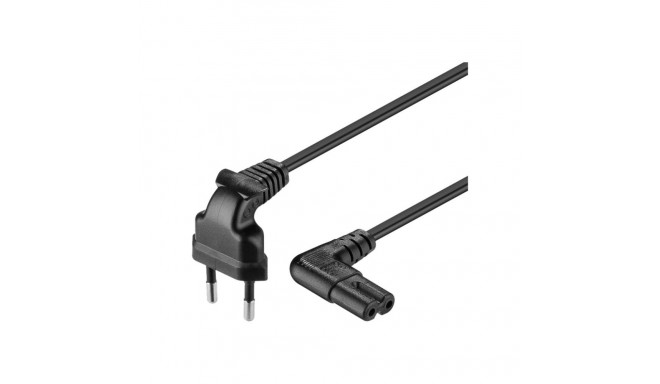 Goobay | Euro connection cord, both ends angled | 97344 | Black Euro male (Type C CEE 7/16) | Device
