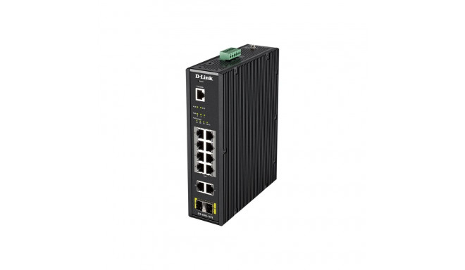 D-LINK DIS-200G-12PS L2 Hallatav Tööstuslik Lüliti 10 10/100/1000Base-T ja 2 1000Base-X SFP pordiga