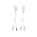 Cablexpert | PP12-POE-0.15M-W | 0.15 m | White | UTP passive PoE adapter kit