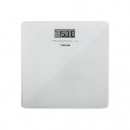 Tristar | Bathroom scale | WG-2419 | Maximum weight (capacity) 150 kg | Accuracy 100 g | White