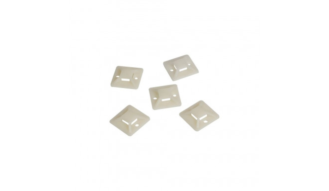 Kaablisidemete kinnituspadjad 20x20 mm | Isekleepuv, kaablisidemetele