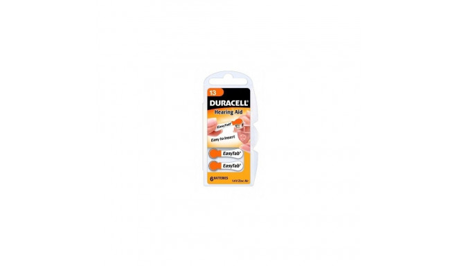 Duracell | A13/DA13/ZL13 | Zinc air cells | 6 pc(s)