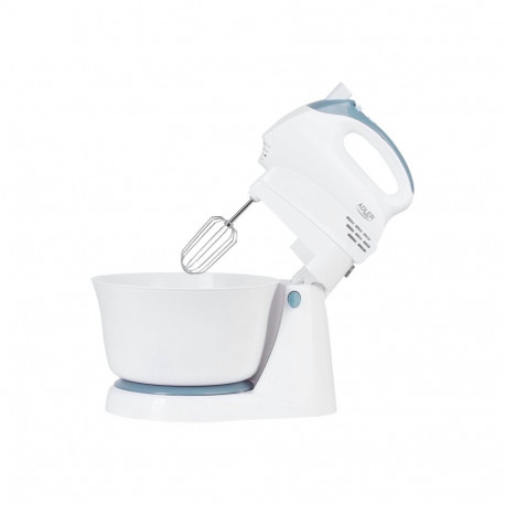 Adler | Mixer | AD 4202 | Mixer with bowl | 300 W | Number of speeds 5 | Turbo mode | White