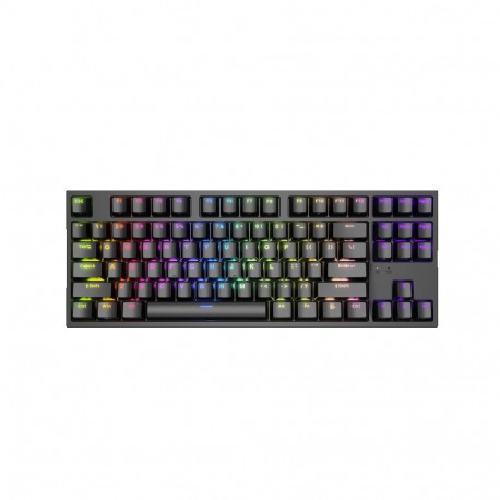 Genesis mehaaniline mänguriklaviatuur THOR 404 TKL juhtmega US Gateron Yellow Pro RGB, must