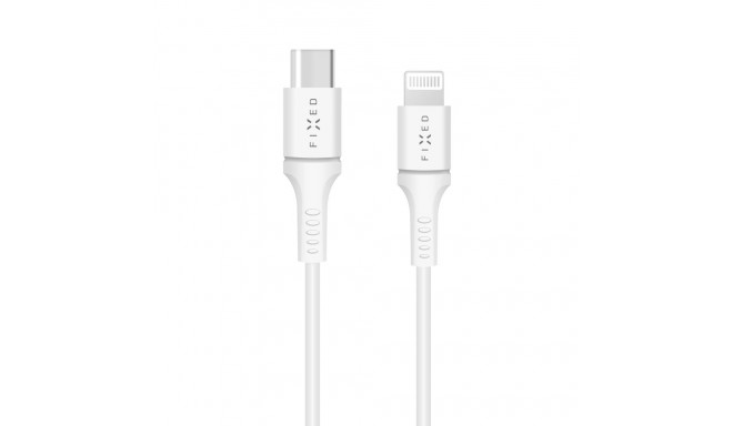 Fixed | Data And Charging Cable With USB/lightning Connectors and PD support | White