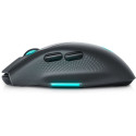 Dell | Gaming Mouse | AW620M | Wired/Wireless | Alienware Wireless Gaming Mouse | Dark Side of the M