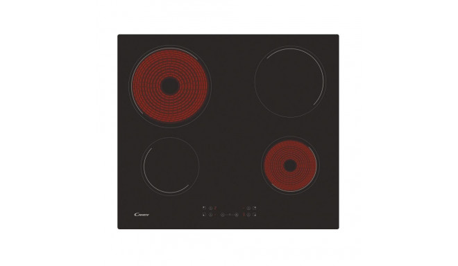 Candy | Hob | CH64CCB | Vitroceramic | Number of burners/cooking zones 4 | Touch | Black