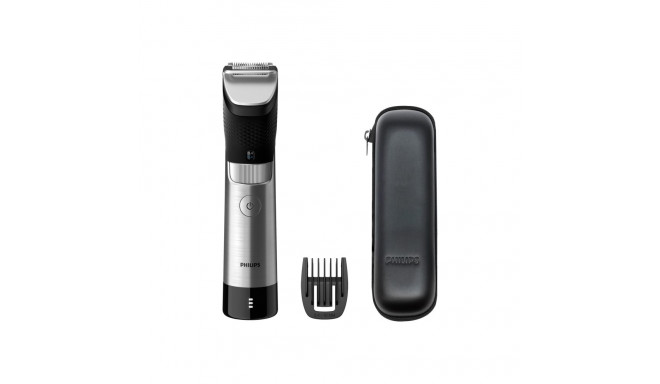 Philips habemetrimmer BT9810/15 juhtmevaba ja juhtmega, 30 pikkuseastet, täpne 0,4 mm, must/hõbedane