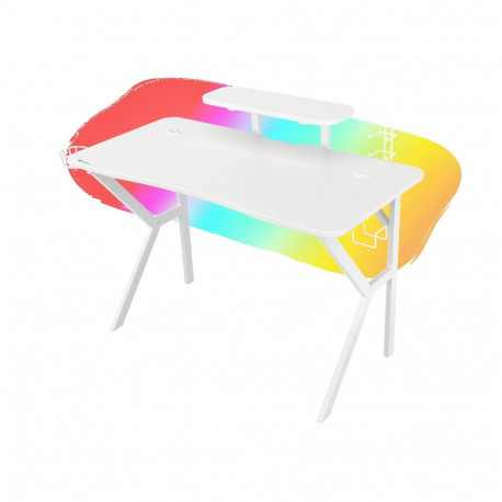Genesis | Gaming Desk | Holm 320 RGB | White