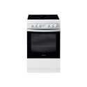 INDESIT | Cooker | IS5V8GMW/E | Hob type Vitroceramic | Oven type Electric | White | Width 50 cm | G