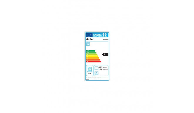 Simfer | Cooker | 4401SGRBB | Hob type Gas | Oven type Gas | White | Width 50 cm | Depth 55 cm | 49 