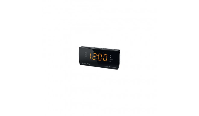 Muse | Dual Alarm Clock radio PLL | M-185CR | AUX in | Black