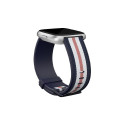 Fitbit | Versa-Lite Woven Hybrid Band, large, navy/pink | The Fitbit Versa woven hybrid band is made