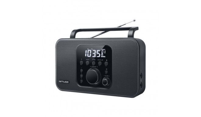 Muse | Radio | M-091R | Alarm function | AUX in | Black