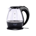 Kettle Adler | Kettle | AD 1224 | Standard | 2000 W | 1.5 L | Glass | 360° rotational base | Black