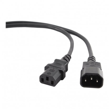 Cablexpert toitepikenduskaabel PC-189-VDE 1.8m C14-C14, must