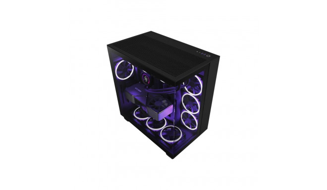 NZXT PC case H9 Flow Midi tower window black
